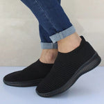 Women Shoes Knitting Sock Sneakers Women Spring Summer Slip On Flat Shoes Women Plus Size Loafers Flats Walking krasovki Famela - ENSEIGNE DENIS