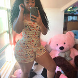 Sexy Women Bodysuit Sleeveless Deep V Neck Bodycon Stretch Leotard Bodysuit Button Short Romper Pajama Women Sleepwear Jumpsuit - ENSEIGNE DENIS