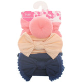 3pcs/Set New Solid Nylon baby headband Bow Headbands For Cute Kids Girls Hair Girls Turban Hairband Children Soft Cotton