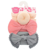3pcs/Set New Solid Nylon baby headband Bow Headbands For Cute Kids Girls Hair Girls Turban Hairband Children Soft Cotton