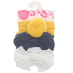 3pcs/Set New Solid Nylon baby headband Bow Headbands For Cute Kids Girls Hair Girls Turban Hairband Children Soft Cotton