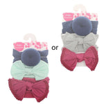 3pcs/Set New Solid Nylon baby headband Bow Headbands For Cute Kids Girls Hair Girls Turban Hairband Children Soft Cotton