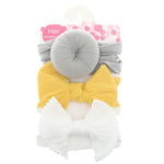 3pcs/Set New Solid Nylon baby headband Bow Headbands For Cute Kids Girls Hair Girls Turban Hairband Children Soft Cotton