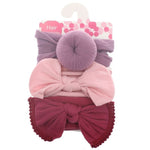 3pcs/Set New Solid Nylon baby headband Bow Headbands For Cute Kids Girls Hair Girls Turban Hairband Children Soft Cotton