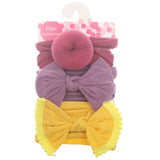 3pcs/Set New Solid Nylon baby headband Bow Headbands For Cute Kids Girls Hair Girls Turban Hairband Children Soft Cotton