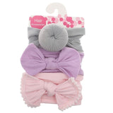 3pcs/Set New Solid Nylon baby headband Bow Headbands For Cute Kids Girls Hair Girls Turban Hairband Children Soft Cotton