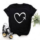 2020 Tees Women T Shirt Print Letter T-shirt Casual White Black Pink Short Sleeve Cotton Tops Summer Brand clothing - ENSEIGNE DENIS