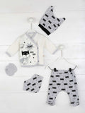 Girls Baby Boy Newborn Clothing 5-Piece set Cotton Fabric Baby Summer Clothes Gift Daily Casual Stylish Outfit Models - ENSEIGNE DENIS