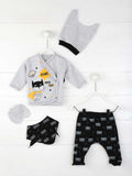Girls Baby Boy Newborn Clothing 5-Piece set Cotton Fabric Baby Summer Clothes Gift Daily Casual Stylish Outfit Models - ENSEIGNE DENIS