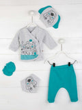 Girls Baby Boy Newborn Clothing 5-Piece set Cotton Fabric Baby Summer Clothes Gift Daily Casual Stylish Outfit Models - ENSEIGNE DENIS