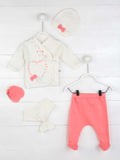 Girls Baby Boy Newborn Clothing 5-Piece set Cotton Fabric Baby Summer Clothes Gift Daily Casual Stylish Outfit Models - ENSEIGNE DENIS