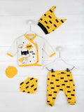 Girls Baby Boy Newborn Clothing 5-Piece set Cotton Fabric Baby Summer Clothes Gift Daily Casual Stylish Outfit Models - ENSEIGNE DENIS