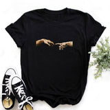 2020 Tees Women T Shirt Print Letter T-shirt Casual White Black Pink Short Sleeve Cotton Tops Summer Brand clothing - ENSEIGNE DENIS