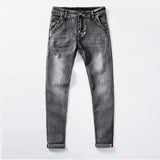 Men Stretch Skinny Jeans 7 Color Fashion Casual Slim Fit Denim Trousers Male Gray Black Khaki White Pants Size 29-38 - ENSEIGNE DENIS