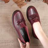Cheap Shoes Women Leather Flats Female Flats Spring Shoes 2020 Classic Women's Loafers Casual Leather Shoes - ENSEIGNE DENIS