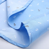 Patchwork Collar floral men's casual shirt Fashion long sleeve Print slim fit soft pocket 4xl male dress shirt