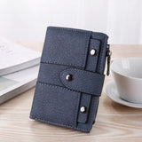 USA Women Wallet Leather Zip Coin Purse Clutch Handbag Small Mini Card Holder Short Purse Coin ID Credit Card PU Handbag - ENSEIGNE DENIS
