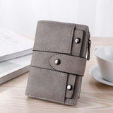 USA Women Wallet Leather Zip Coin Purse Clutch Handbag Small Mini Card Holder Short Purse Coin ID Credit Card PU Handbag - ENSEIGNE DENIS