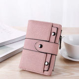 USA Women Wallet Leather Zip Coin Purse Clutch Handbag Small Mini Card Holder Short Purse Coin ID Credit Card PU Handbag - ENSEIGNE DENIS