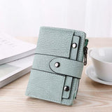 USA Women Wallet Leather Zip Coin Purse Clutch Handbag Small Mini Card Holder Short Purse Coin ID Credit Card PU Handbag - ENSEIGNE DENIS
