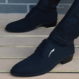 italian mens shoes fashion black men's leather moccasin pointed toe classic men wedding shoes sapatos masculino - ENSEIGNE DENIS