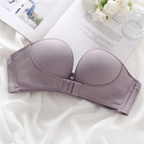 Front Closure Sexy Push Up Bra Women Invisible Bras Underwear Lingerie for Female Brassiere Strapless Seamless Bralette ABC Cup - ENSEIGNE DENIS