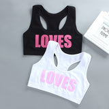Children Girl Bra Underwear for Puberty Girls Children's Tops Kids Theme of love Underwear Bra Vest Children Teenage Clothing - ENSEIGNE DENIS
