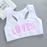 Children Girl Bra Underwear for Puberty Girls Children's Tops Kids Theme of love Underwear Bra Vest Children Teenage Clothing - ENSEIGNE DENIS
