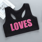 Children Girl Bra Underwear for Puberty Girls Children's Tops Kids Theme of love Underwear Bra Vest Children Teenage Clothing - ENSEIGNE DENIS