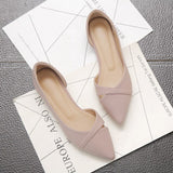 Fashion Casual Flat Shoes Woman New Summer Breathable Comfortable Soft-soled Shoes Pointed Toe Shallow Flat Women Shoes AB056 - ENSEIGNE DENIS
