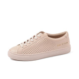 Donna-in Breathable Genuine Leather White Sneakers Women Hollow Spring Summer 2020 Casual Flat Women Shoes Low Heel Comfortable - ENSEIGNE DENIS