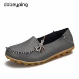 New Moccasins Women Flats 2019 Autumn Woman Loafers Genuine Leather Female Shoes Slip On Ballet Bowtie Women's Shoe Size 35-44 - ENSEIGNE DENIS
