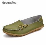 New Moccasins Women Flats 2019 Autumn Woman Loafers Genuine Leather Female Shoes Slip On Ballet Bowtie Women's Shoe Size 35-44 - ENSEIGNE DENIS
