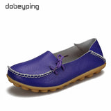 New Moccasins Women Flats 2019 Autumn Woman Loafers Genuine Leather Female Shoes Slip On Ballet Bowtie Women's Shoe Size 35-44 - ENSEIGNE DENIS