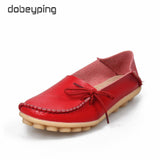 New Moccasins Women Flats 2019 Autumn Woman Loafers Genuine Leather Female Shoes Slip On Ballet Bowtie Women's Shoe Size 35-44 - ENSEIGNE DENIS