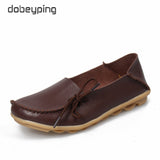 New Moccasins Women Flats 2019 Autumn Woman Loafers Genuine Leather Female Shoes Slip On Ballet Bowtie Women's Shoe Size 35-44 - ENSEIGNE DENIS
