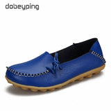 New Moccasins Women Flats 2019 Autumn Woman Loafers Genuine Leather Female Shoes Slip On Ballet Bowtie Women's Shoe Size 35-44 - ENSEIGNE DENIS