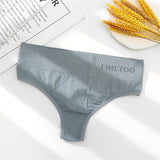 FINETOO Letter Women Shaper Thong Panty High Waist Tummy Control Panties Slimming Underwear Shaping Briefs Butt Lifter Shapewear - ENSEIGNE DENIS