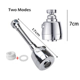 High Pressure Kitchen Faucet Extender Rotatable Faucet Aerator Water Saving Tap Nozzle Adapter Bathroom Sink Accessories