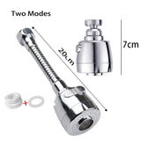 High Pressure Kitchen Faucet Extender Rotatable Faucet Aerator Water Saving Tap Nozzle Adapter Bathroom Sink Accessories