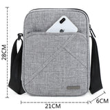 TINYTA Men's bag light Men Shoulder Bag for 9.7'pad 8 pocket Waterproof Casual crossbody bag Black Canvas Messenger bag shoulder - ENSEIGNE DENIS