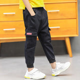 Hot Boys Pants 2020 High Quality Cotton Korean Casual Pants Children Spring Autumn Trousers Splicing Large Pockets 4-13 Years - ENSEIGNE DENIS