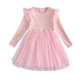 Kids Autumn Winter Dresses for Girls Star Sequins Princess Dress Girls