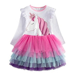 Kids Autumn Winter Dresses for Girls Star Sequins Princess Dress Girls