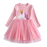Kids Autumn Winter Dresses for Girls Star Sequins Princess Dress Girls