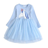 Kids Autumn Winter Dresses for Girls Star Sequins Princess Dress Girls