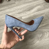 2020 Women Classic Pumps Extreme High Heels 12cm Sexy Stilettos Ladies Pointed Toe Shoes Nude Red Blue Black Beige Leopard Heels - ENSEIGNE DENIS