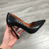 2020 Women Classic Pumps Extreme High Heels 12cm Sexy Stilettos Ladies Pointed Toe Shoes Nude Red Blue Black Beige Leopard Heels - ENSEIGNE DENIS