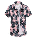 Palm Tree Printed Hawaiian Beach Shirt for Men 2019 Summer Short Sleeve 5XL Aloha Shirts Mens Holiday Vacation Clothing Chemise - ENSEIGNE DENIS