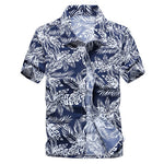 Palm Tree Printed Hawaiian Beach Shirt for Men 2019 Summer Short Sleeve 5XL Aloha Shirts Mens Holiday Vacation Clothing Chemise - ENSEIGNE DENIS